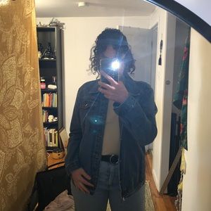 Oversized jean jacket